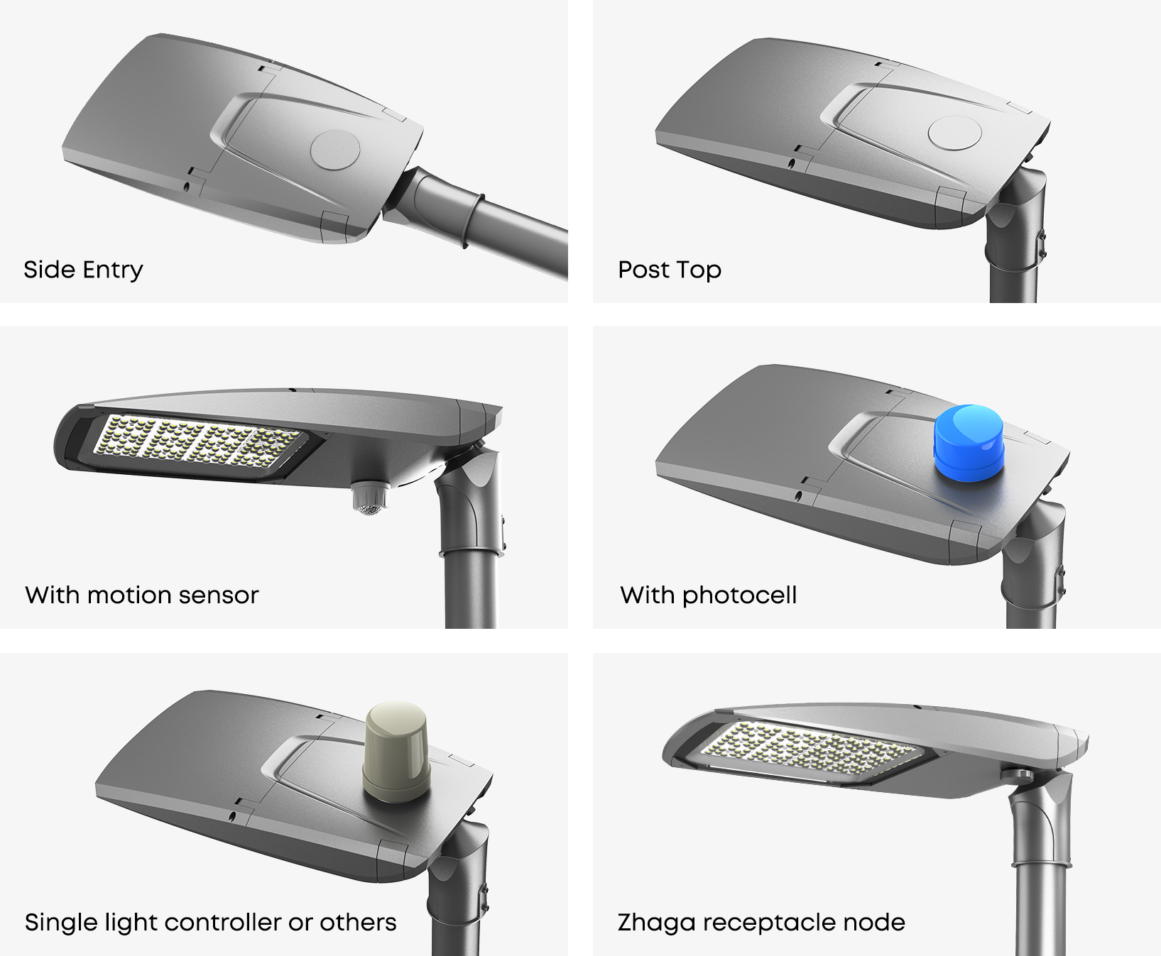 Options de montage et de contr&ocirc;le